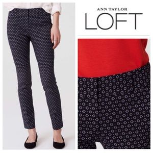 Navy Print “Marisa” Skinny Pants